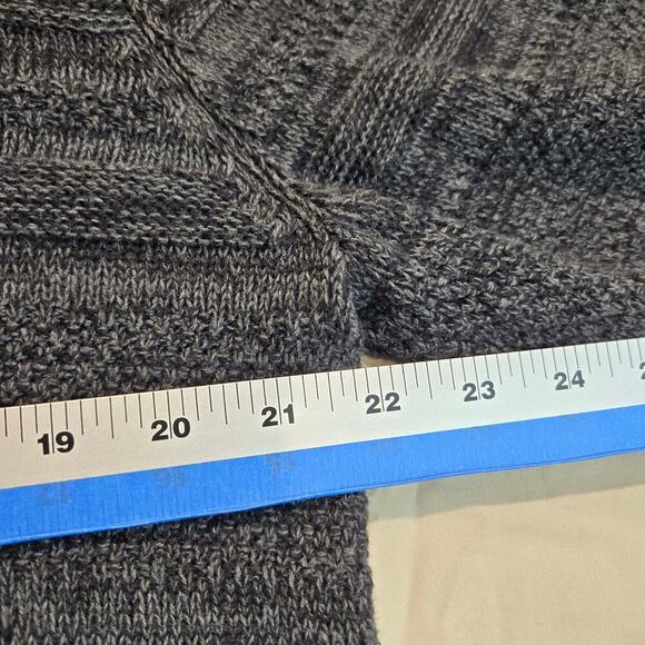 American Rag Cie Men's Multi-Textured Shawl Collar Pullover Sweater Sz L Black - Picture 5 of 10